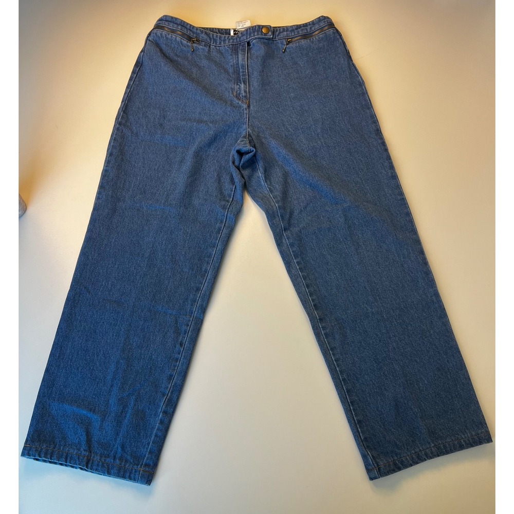 Nancy Bolen City Girl Women's Denim Jeans Blue High Waist Size 12 Vintage‎